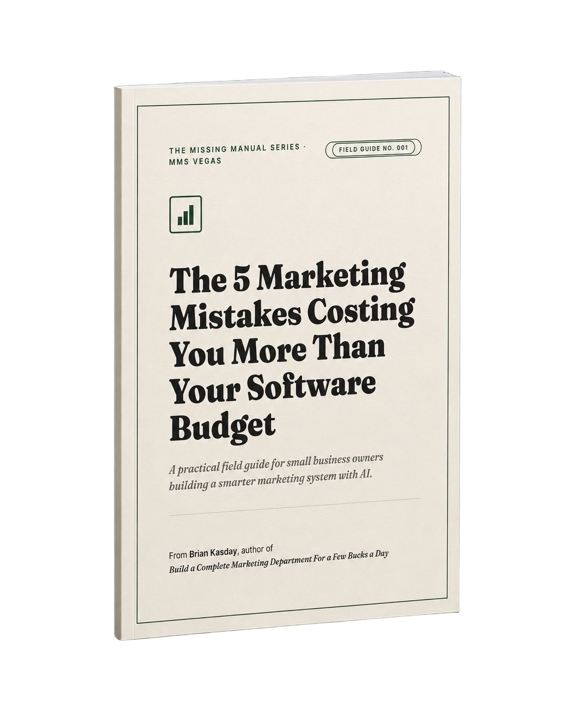 Marketing Mistakes Field Guide — 3D cover